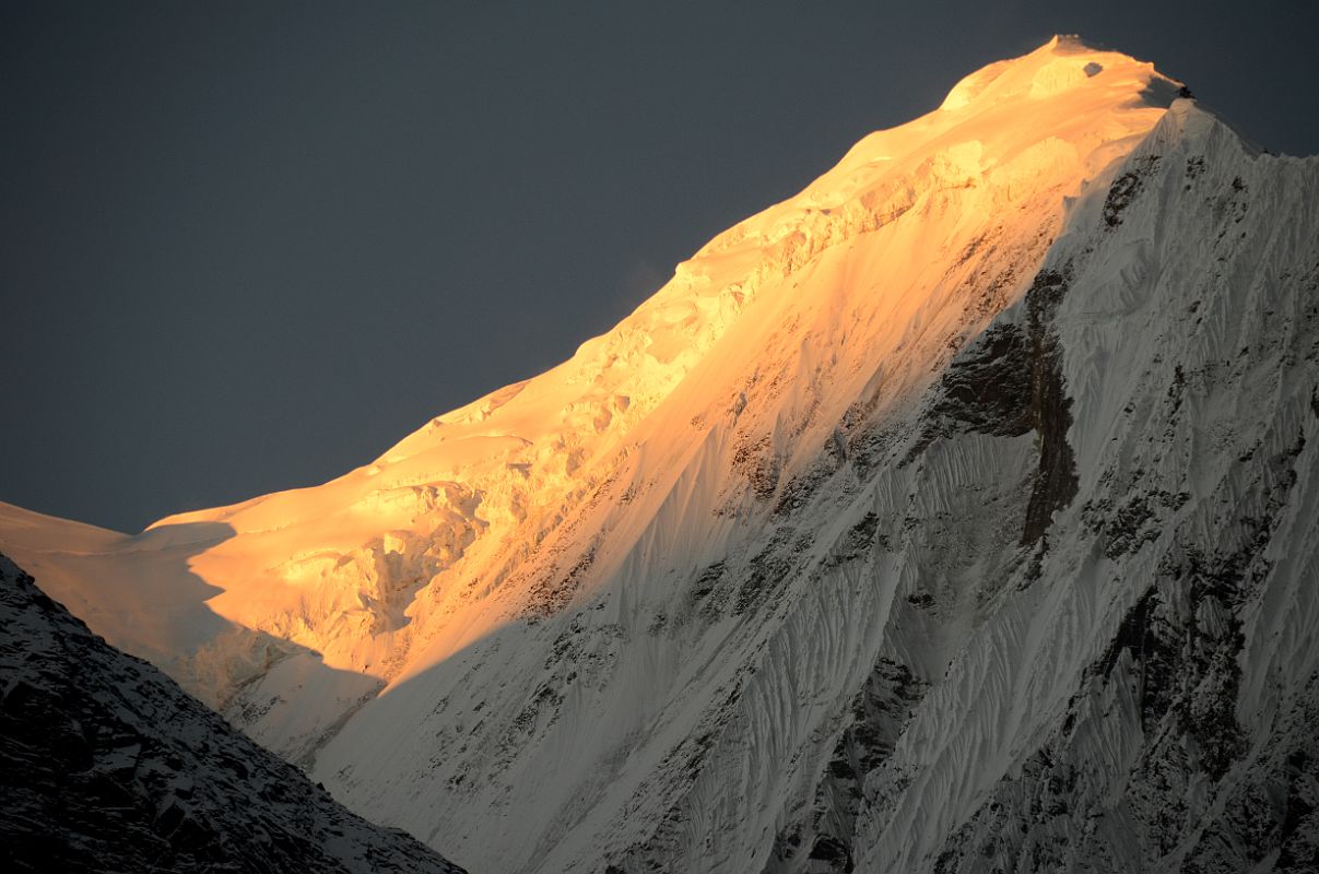 06 Gangapurna Close Up At Sunrise From Manang 